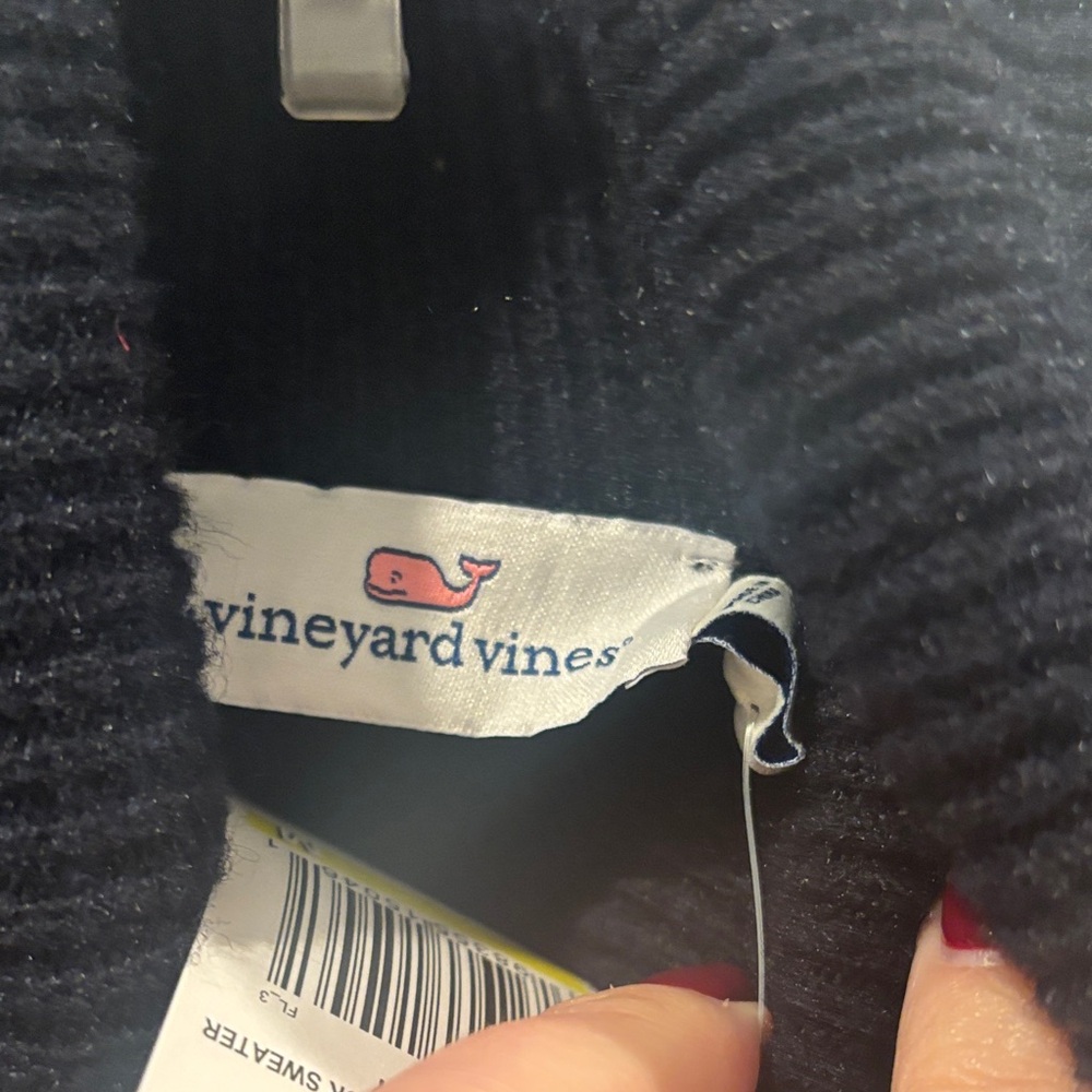 NWT ‘Vineyard Vines’ Argyle Wool Blend Sweater - Picture 4 of 9